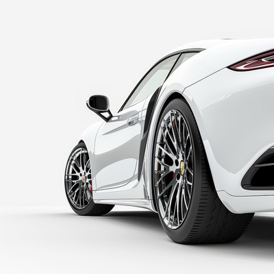 white-sports-car-with-black-rims